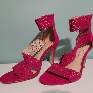 Suede Pink heels